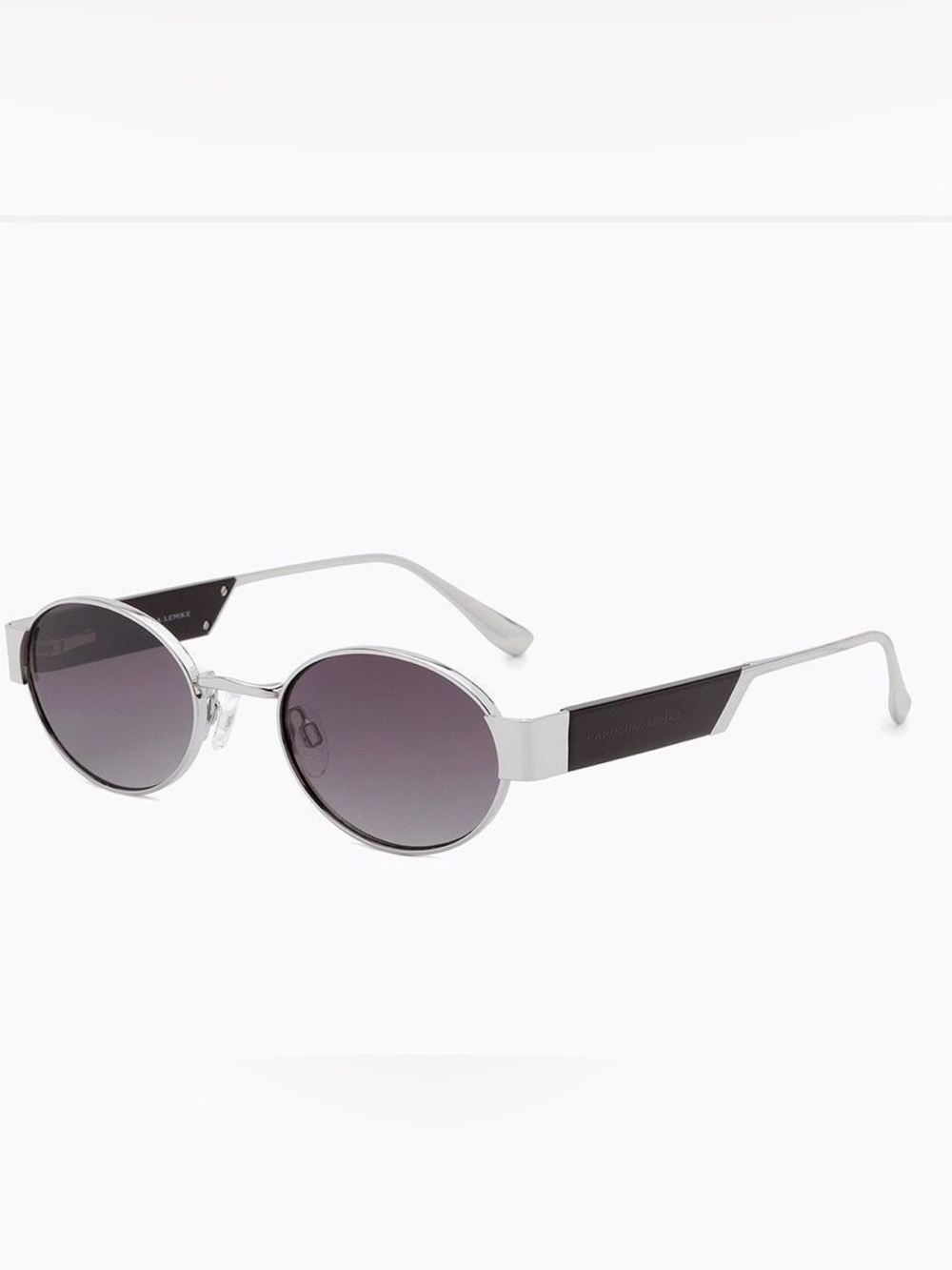 Carolina Lemke Berlin Eyewear~Kwasi Silver Aviators, Size 49 / 20 / 145